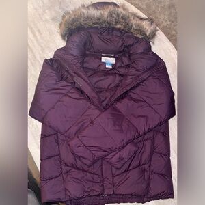 Columbia Women's Dark Purple Puffer Jacket